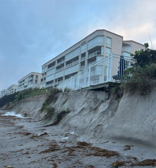 Before and after photos show beach erosion impacts in Brevard County — WESH 2 Orlando