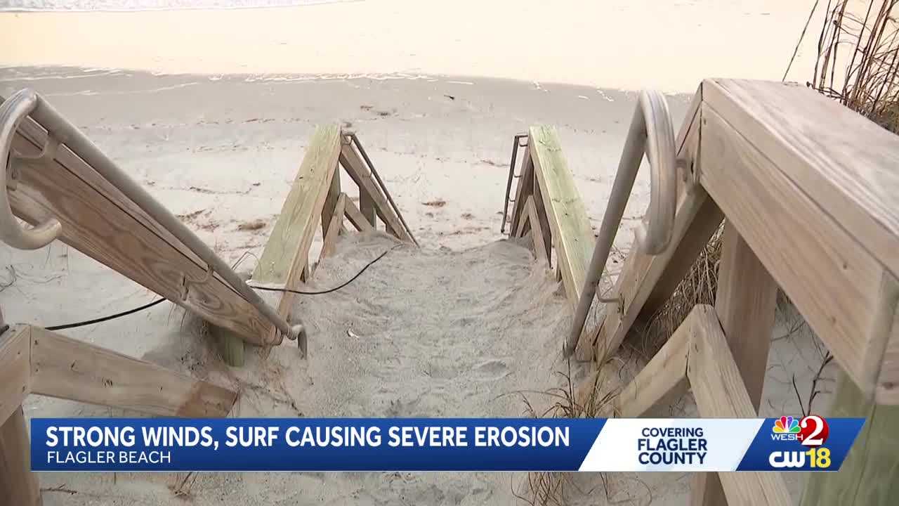 Flagler County coastline sees significant erosion due to recent strong winds, surf — Winter Park Community news